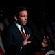 MIDLAND, MI - APRIL 06: Florida Gov. Ron DeSantis speaks at the Midland County Republican Party Dave Camp Spring Breakfast on April 6, 2023 in Midland, Michigan. While in Michigan, DeSantis will also visit Hillsdale College, a small, Christian liberal arts school. (Photo by Chris duMond/Getty Images)