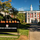 Harvard Business School building in Cambridge, Massachusetts, USA, photographed on October 18, 2018. HBS is the graduate business school of Harvard University, offering a full-time MBA program, doctoral programs, executive education, and more. It also owns Harvard Business Publishing, known for business books, leadership articles, and the Harvard Business Review.